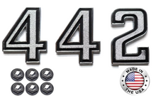 Load image into Gallery viewer, 442 Fender Emblem For 1967-1973 Oldsmobile Cutlass 442 Models Made in the USA