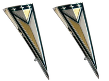 Load image into Gallery viewer, Rear Quarter Panel Arrow Emblem Set For 1961 Pontiac Tempest and LeMans USA Made
