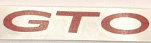 Load image into Gallery viewer, Red Grille Emblem "GTO" Overlay Decal (Non-SAP) 2004-2006 Pontiac GTO Models
