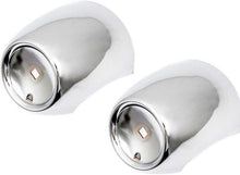 Load image into Gallery viewer, OER Chrome Front Bumper Bullet Housing Set For 1957 Chevy Bel Air 150 210 Nomad