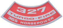 Load image into Gallery viewer, OER Air Cleaner Decal Turbo-Fire 327/365 HP Camaro Nova Chevelle Impala Corvette