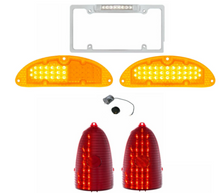 Load image into Gallery viewer, United Pacific One-Piece Style Sequential LED Tail/Marker Light Set 1955 BelAir