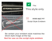 Load image into Gallery viewer, Red Front Grille Emblem Overlay Decal For 2015-2023 Dodge Challenger