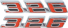 Load image into Gallery viewer, Zinc Die-Cast 326 Hood Emblem Set For 1967 Pontiac Firebird Made in the USA