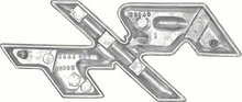 Load image into Gallery viewer, OER Reproduction Zinc Diecast R/T Hood Emblem For 1970 Dodge Coronet Models