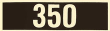 Load image into Gallery viewer, Black and Gold 350 Valve Cover Decal Pair For 1968-1971 Chevy and GMC Trucks