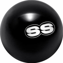 Load image into Gallery viewer, Solid Black 2-1/8 With White "SS" Letter Shift Knob Camaro Nova Chevelle Impala