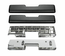 Load image into Gallery viewer, RestoParts Black Front Armrest Base and Pad Kit 1965-1967 Oldsmobile Cutlass/442