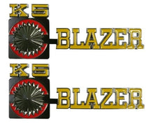 Load image into Gallery viewer, Trim Parts Front Fender K5 Blazer Emblem Set For 1975-1980 Chevy Blazers