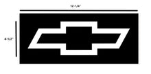 Load image into Gallery viewer, 12-1 /4" x 4-1/2" Chevy White Bowtie Decal Sticker For Garage and Custom