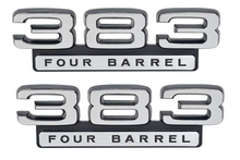 Load image into Gallery viewer, OER Front Fender 383 Emblem Set For Dodge Charger Coronet Dart and Barracuda
