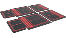 Load image into Gallery viewer, OER 4 Piece Red/Black/Beige Carpet Floor Mat Set 1955-1957 Chevy Bel Air