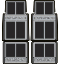 Load image into Gallery viewer, OER 4 Piece Black/Gray Carpeted Floor Mat Set 1967-2002 Chevy Camaro Models
