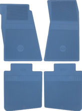 Load image into Gallery viewer, OER Dark Blue Bow-Tie Floor Mat Set 1967-1969 Camaro 1968-1974 Chevy II Nova