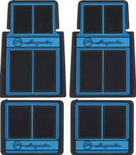 Load image into Gallery viewer, OER 4 Piece Blue/Black Floor Mat Set 1958-1992 Chevy Impala Models