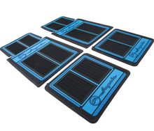 Load image into Gallery viewer, OER 4 Piece Blue/Black Floor Mat Set 1958-1992 Chevy Impala Models