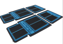 Load image into Gallery viewer, OER 4 Piece Blue/Black Floor Mat Set 1958-1992 Chevy Impala Models