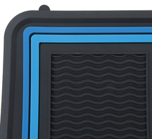 Load image into Gallery viewer, OER 4 Piece Blue/Black Floor Mat Set 1958-1992 Chevy Impala Models