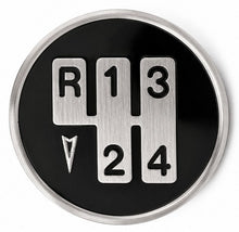 Load image into Gallery viewer, 4-Speed Shift Knob Emblem With Chrome Edging 1970-1981 Pontiac Firebird Trans AM