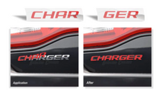 Load image into Gallery viewer, Flat Black Charger Trunk Lettering Overlay Decal For 2006-2014 Dodge Charger
