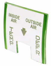 Load image into Gallery viewer, Trim Parts 1057 Heater Control Face Lens 1955-1956 Chevy Bel Air 150 210 Nomad