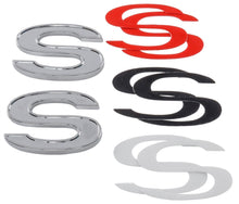 Load image into Gallery viewer, Trim Parts Adhesive Backed SS Emblem Set White Red Black Inserts For GM Vehicles