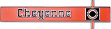 Load image into Gallery viewer, Trim Parts "Cheyenne" Dash Panel Emblem 1975-1980 Chevy Pickup Trucks