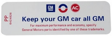 Load image into Gallery viewer, Keep Your GM Car All GM Decal For 1967-1971 Pontiac Firebird Models