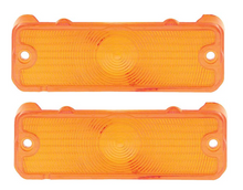 Load image into Gallery viewer, OER Amber Park Lamp Lens Set For 1966 Chevy Impala Bel Air and Biscayne