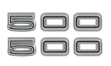 Load image into Gallery viewer, OER Zinc Diecast 500 Quarter Panel Emblem Set For 1967 Dodge Coronet Models