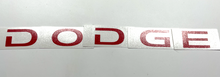 Load image into Gallery viewer, Red "DODGE" Lettering Emblem Overlay Decal For 2008-2014 Dodge Challenger