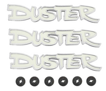 Load image into Gallery viewer, OER Diecast Front Fender/Rear Panel Emblem Set For 1972-1976 Plymouth Duster