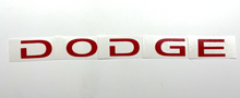 Load image into Gallery viewer, Red "DODGE" Lettering Emblem Overlay Decal For 2008-2014 Dodge Challenger