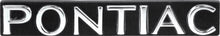 Load image into Gallery viewer, Black With Chrome  "Pontiac" Grill Emblem For 1978 Pontiac Firebird USA Made