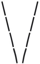 Load image into Gallery viewer, OER Black Paint Divider Molding Decal Set For 1955 Chevy Bel Air 150 210 Sedans