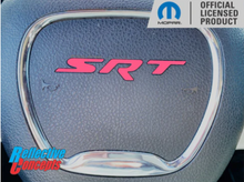 Load image into Gallery viewer, Red SRT Steering Wheel Emblem Overlay Decal For 2015-2023 Dodge Charger