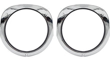 Load image into Gallery viewer, OER Headlamp Bezel Set With Gaskets For 1956 Chevy Bel Air 150 210 and Nomad