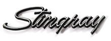 Load image into Gallery viewer, OER Stingray Front Fender Emblem Set For 1969-1976 Chevy Corvette Models