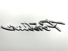 Load image into Gallery viewer, Pontiac Script Front Grille Emblem For 1961 Pontiac Tempest and LeMans USA Made