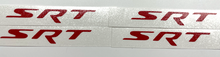 Load image into Gallery viewer, Red SRT Wheel Center Cap Overlay Decal Set For 2015-2023 Dodge Charger