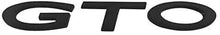 Load image into Gallery viewer, Reproduction Black "GTO" Front Grille Emblem Badge 2004-2006 Pontiac GTO