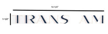 Load image into Gallery viewer, Rear White "Trans AM" Spoiler Decal For 1973-1975 Pontiac Firebird/Trans AM