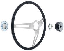 Load image into Gallery viewer, OER 15" Black Grip Cushioned Steering Wheel Kit For 1967-1972 Chevy & GMC Trucks