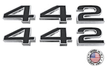 Load image into Gallery viewer, 442 Fender Emblem Set For 1968 Oldsmobile Cutlass 442 Models Made in the USA