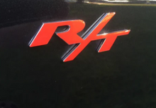 Load image into Gallery viewer, Flat Black Rear R/T Trunk Emblem Overlay Decal For 2006-2023 Dodge Charger R/T