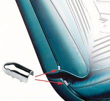 Load image into Gallery viewer, OER Bucket Seat Molding Trim and Caps For 1966-1971 Chevy Nova Impala Bel Air