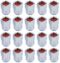 Load image into Gallery viewer, OER Red Rally II Center Cap & Lugnut Set 1967-1972 Pontiac GTO Lemans Firebird