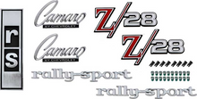 Load image into Gallery viewer, OER Exterior RS Emblem Kit For 1968 Chevy Camaro Z28 RS Models 302