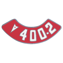 Load image into Gallery viewer, OER Air Cleaner Decal 400-2V 1959-1977 GTO Catalina Firebird Bonneville