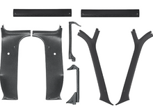 Load image into Gallery viewer, OER 8 Piece Black Headliner Molding Set For 1973-1980 Chevy and GMC Trucks
